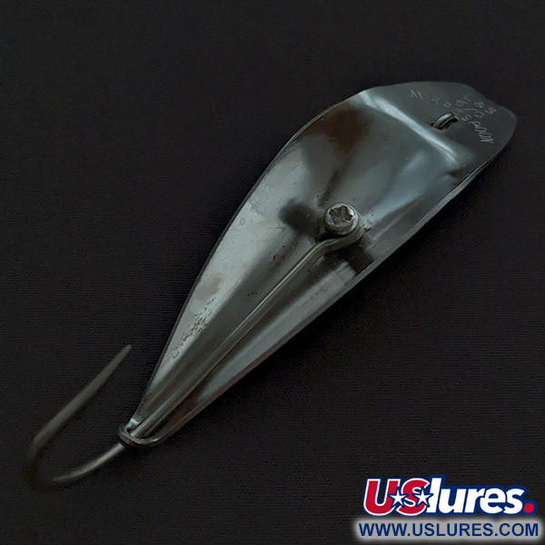 Vintage  L&S Bait Mirro lure L&S L&S Mirrospoon 6/0Mirrospoon 6/0, 3/5oz nickel fishing spoon #22654