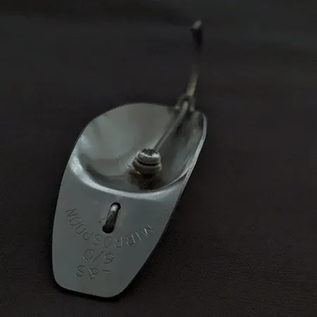 Vintage L&S Bait Mirro lure L&S L&S Mirrospoon 6/0Mirrospoon 6/0, 3/5oz nickel fishing spoon #22654