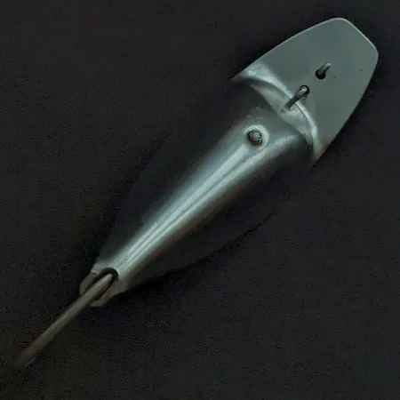 Vintage L&S Bait Mirro lure L&S L&S Mirrospoon 6/0Mirrospoon 6/0, 3/5oz nickel fishing spoon #22654