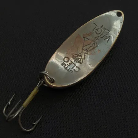 Vintage Seneca Little Cleo (Hula Girl), 2/3oz nickel/gold/copper fishing spoon #22673