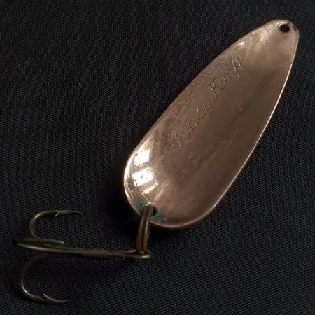 Vintage Weber Gypsy King 0, 2/5oz copper fishing spoon #22680