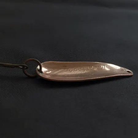 Vintage Weber Gypsy King 0, 2/5oz copper fishing spoon #22680