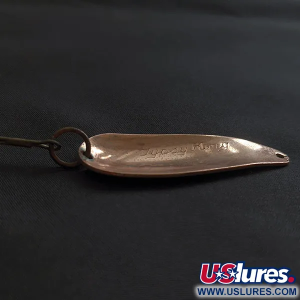 Vintage Weber Gypsy King 0, 2/5oz copper fishing spoon #22680