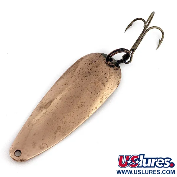 Vintage Weber Gypsy King 0, 2/5oz copper fishing spoon #22680