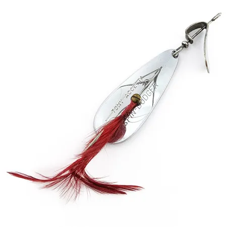 Vintage Tony Accetta Weed Dodger, 1/2oz nickel fishing spoon #22681