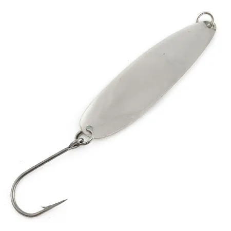 Vintage Luhr Jensen Coyote spoon Glow, 2/5oz nickel/white/green Glow - glows in the dark fishing spoon #22683