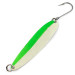 Vintage   Luhr Jensen Coyote spoon Glow, 2/5oz nickel/white/green Glow - glows in the dark fishing spoon #22683