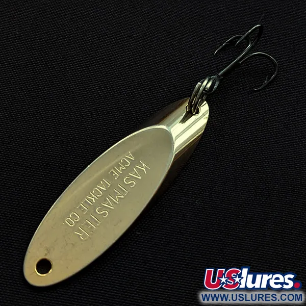 Vintage  Acme Kastmaster, 1/4oz gold fishing spoon #22686