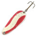 Vintage   Gadabout Gaddis, 1/3oz red/white/nickel fishing spoon #22698