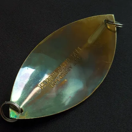 Vintage Williams Lake Clear Wabbler, 1/3oz brass fishing spoon #22699