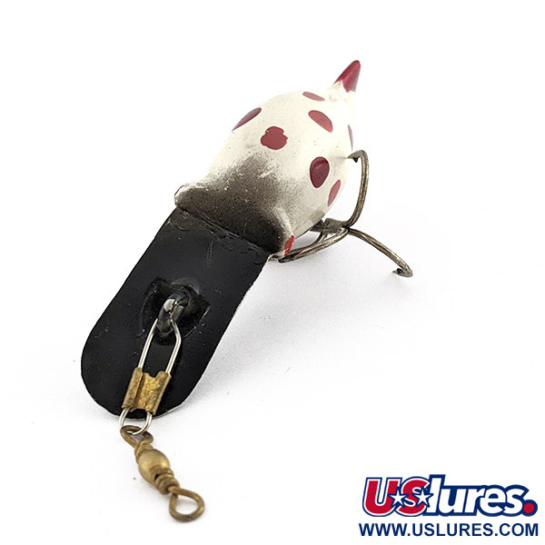 Vintage  Luhr Jensen Hot Shot - 3, 3/16oz white/red/black fishing lure #22702