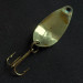 Vintage   Acme Little Cleo bubbles, 1/8oz brass fishing spoon #22710