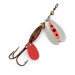 Vintage   Les Davis Bolo, 3/32oz nickel/red spinning lure #22719