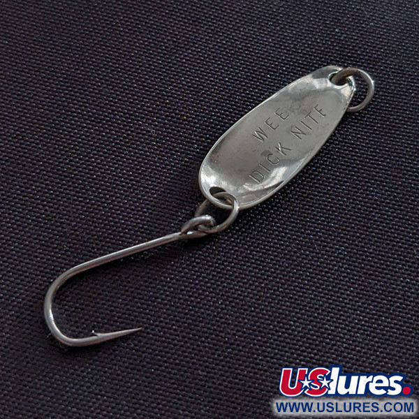 Vintage  Dick Nite Spoons Dick Nite Wee, 1/32oz nickel fishing spoon #22730