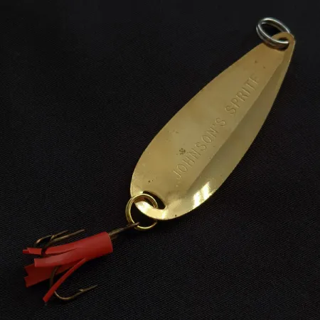 Vintage Johnson Sprite, 1/3oz gold fishing spoon #22735
