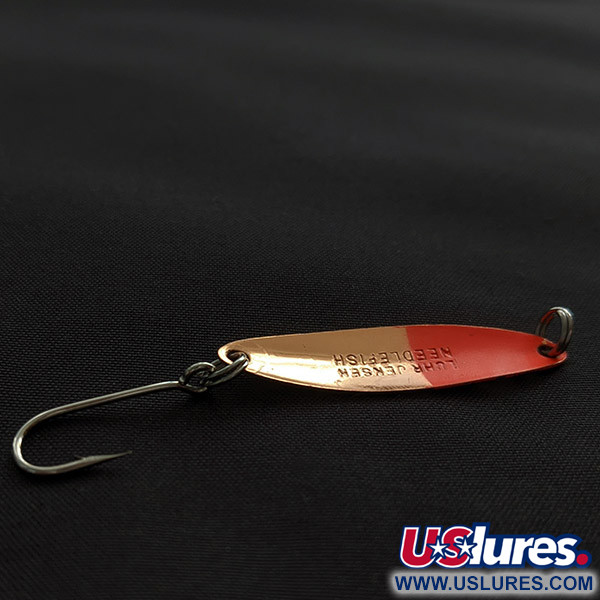 Vintage  Luhr Jensen Luhr jensen Needlefish 1, 1/16oz ​copper/red UV  glows  fishing spoon #22742