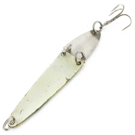 Vintage G.W.S Salmon Slammer , 2/5oz yellow/white/green fishing spoon #22745