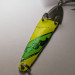 Vintage   G.W.S Salmon Slammer , 2/5oz yellow/white/green fishing spoon #22745