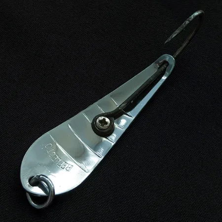 Vintage Luhr Jensen Reflecto #2, 1/4oz nickel fishing spoon #22746