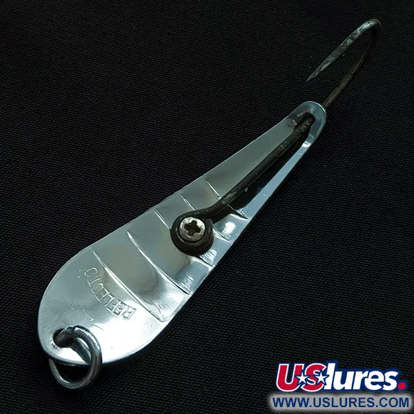 Vintage  Luhr Jensen Reflecto #2, 1/4oz nickel fishing spoon #22746