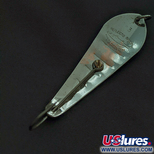 Vintage   Barracuda Reflecto 3, 2/5oz nickel fishing spoon #22747