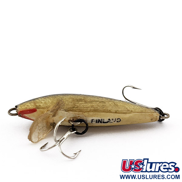 Vintage   Rapala Original Floater F5 (Finland) (1960s), 3/32oz G (Gold) fishing lure #22752