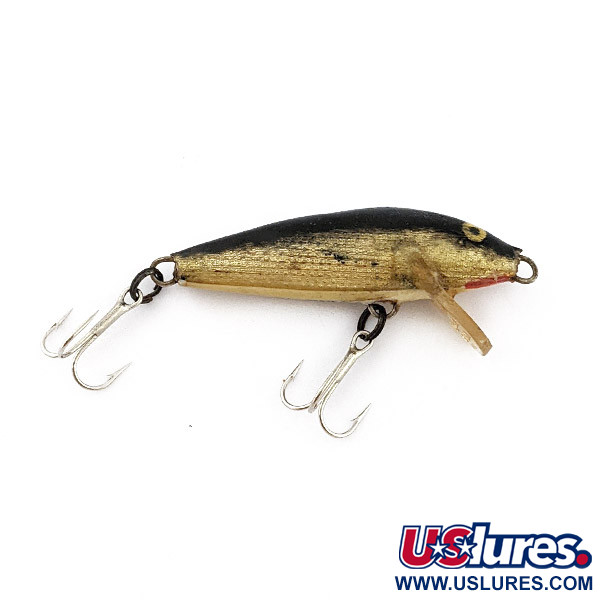 Vintage   Rapala Original Floater F5 (Finland) (1960s), 3/32oz G (Gold) fishing lure #22752