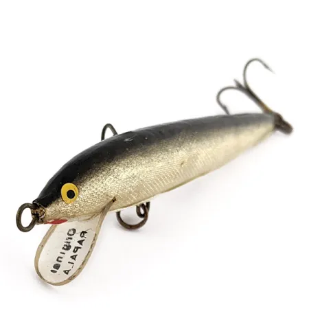 Vintage Rapala Original Floater F9 (Finland 1960s), 1/8oz S (Silver) fishing lure #22761