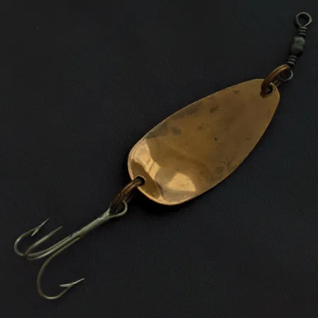 Vintage M&M 66 Vanetten, 1/2oz copper fishing spoon #22762