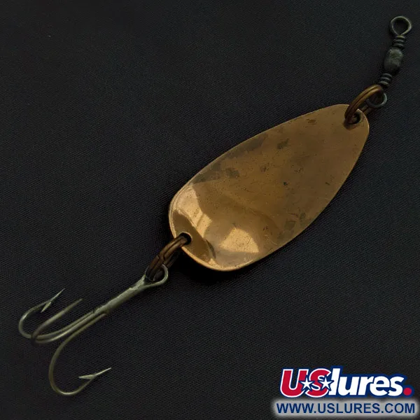 Vintage   M&M 66 Vanetten, 1/2oz copper fishing spoon #22762