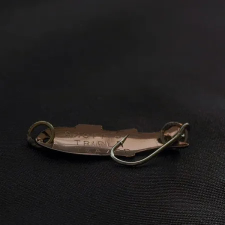 Vintage Shoff's Triple Teazer, 1/32oz copper fishing spoon #23448