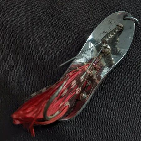 Vintage Pflueger Chum 4, 3/4oz nickel fishing spoon #22774