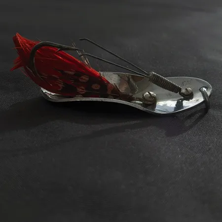 Vintage Pflueger Chum 4, 3/4oz nickel fishing spoon #22774