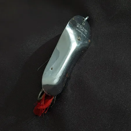 Vintage Pflueger Chum 4, 3/4oz nickel fishing spoon #22774