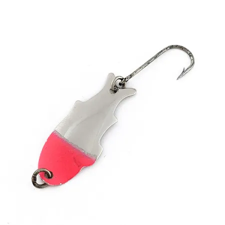 Vintage Shoff's Big Triple Teazer, 1/16oz nickel/red fishing spoon #22777