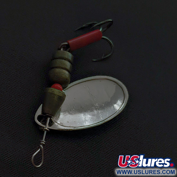 Vintage   Atlantic Lures Metts 2 Rocket , 3/16oz nickel spinning lure #22778