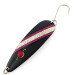 Vintage  Red Eye Lures Red Eye Evil Eye, 1/3oz black/white/red/glitter fishing spoon #22787