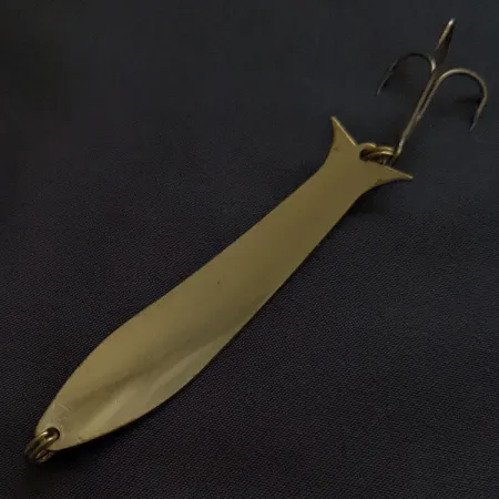 Vintage Williams Mooselook wobbler, 1/4oz gold fishing spoon #22790