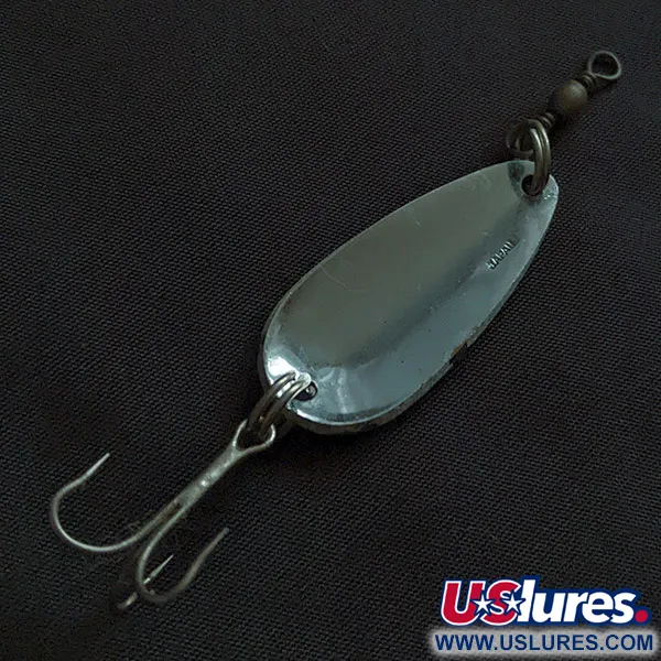 Vintage  Kmart Spoon (Japan), 2/5oz nickel/white/red fishing spoon #22791