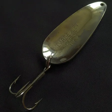 Vintage Eppinger Dardevle Dardevlet Detroit (1920-40s), 3/4oz Red Devle fishing spoon #22794