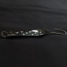 Vintage  Luhr Jensen Alpena Diamond, 3/16oz nickel/blue fishing spoon #22797