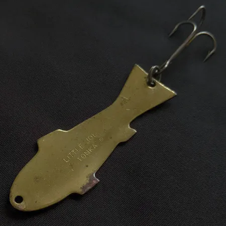 Vintage Lindy / Little Joe Little Joe Tonka, 2/5oz brass fishing spoon #22804