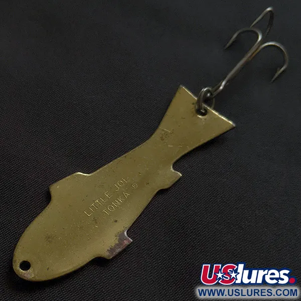 Vintage  Lindy / Little Joe Little Joe Tonka, 2/5oz brass fishing spoon #22804