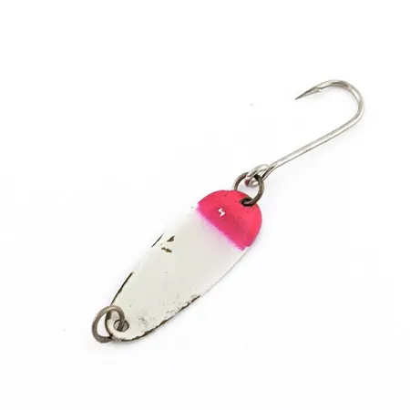 Vintage Dick Nite Spoons Dick Nite, 1/32oz white pearl/red UV fishing spoon #22811
