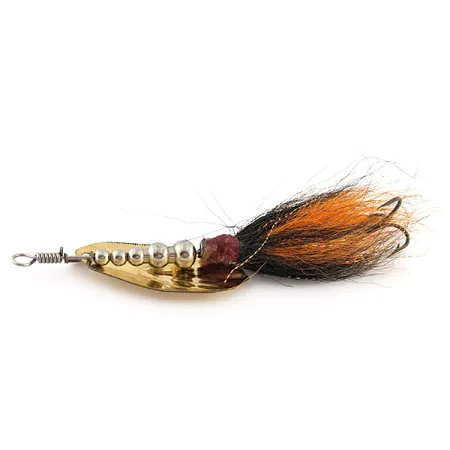 Vintage Musky Bucktail Spinner, 3/4oz gold spinning lure #22816