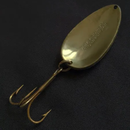 Vintage Wright & McGill Pay-master, 2/5oz gold fishing spoon #22817