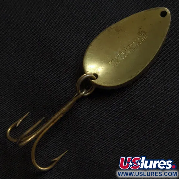 Vintage   Wright & McGill Pay-master, 1/4oz gold fishing spoon #22818