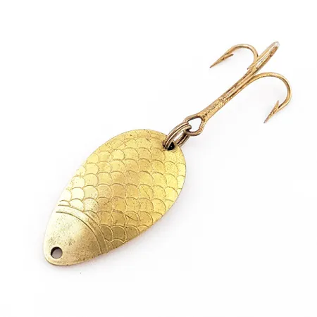 Vintage Wright & McGill Pay-master, 1/4oz gold fishing spoon #22818