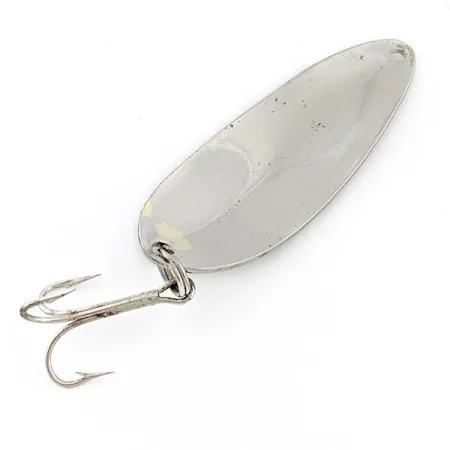 Vintage Glen Evans Glen L Evans Shag Spoon, 1/2oz nickel/blue fishing spoon #22830