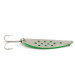 Vintage   Tiki Sonic Vibrations Lures, 3/5oz green/white fishing spoon #22837